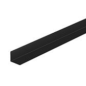 Уголок ПВХ 20х20х2700 мм гладкий черный Уголок ПВХ 20х20х2700 мм гладкий черный