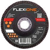 Круг лепестковый торцевой по металлу/древесине Flexione Expert 125х22,2 мм P40 конический (10000705)