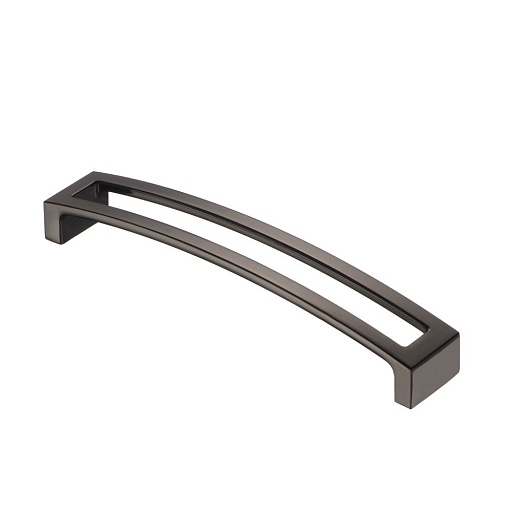 Ручка-скоба мебельная Kerron Metallic 169 мм металлическая черный хром (S-2341-160 BN)