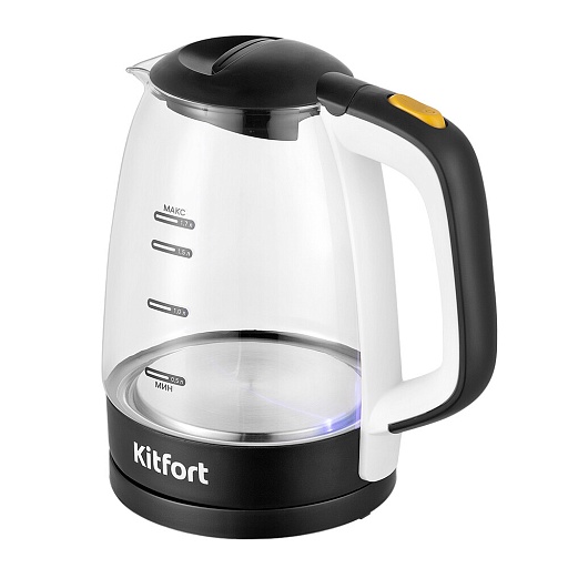 Электрический чайник Kitfort КТ-6632 1,7 л черно-белый Электрический чайник Kitfort КТ-6632 1,7 л черно-белый