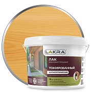 Лак акриловый тонированный Лакра сосна 10 кг глянцевый