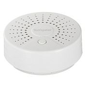 Умный датчик дыма Navigator Smart Home NSH-SNR-S001 белый