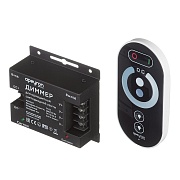 Диммер для светодиодной ленты 12/24 В 288/576 Вт IP20 с пультом Apeyron (04-31) Диммер для светодиодной ленты 12/24 В 288/576 Вт IP20 с пультом Apeyron (04-31)