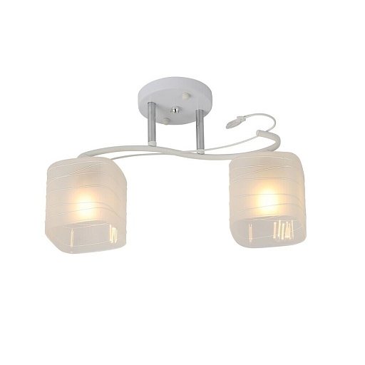 Люстра потолочная Schaffner Cuesta E27 80 Вт 12 кв.м (4310-2 WH)