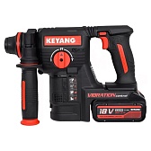 Перфоратор аккумуляторный Keyang HD20BLH-24T 18 В 3 Дж 5 Ач Li-Ion SDS-plus 2 АКБ и ЗУ (30684272)