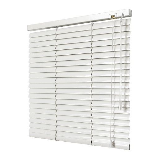 Жалюзи горизонтальные алюминиевые 100х160 см Стандарт белые