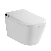 Унитаз подвесной Abber Bequem безободковый белый с электронной крышкой биде с импульсным смывом (AC1119S) Унитаз подвесной Abber Bequem безободковый белый с электронной крышкой биде с импульсным смывом (AC1119S)