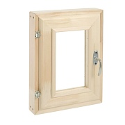 Окно деревянное 900х600х84 мм 1 створка поворотная