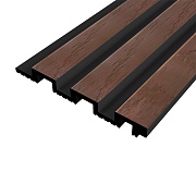 Панель декоративная из экополимера 3D 130х3000х15 мм Солид 4 UHD 01-130L орешник 0,39 кв.м Панель декоративная из экополимера 3D 130х3000х15 мм Солид 4 UHD 01-130L орешник 0,39 кв.м