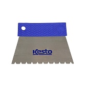 Шпатель для клея зубчатый Kesto 180 мм В10 нержавеющая сталь с пластиковой ручкой (91040-В10) Шпатель для клея зубчатый Kesto 180 мм В10 нержавеющая сталь с пластиковой ручкой (91040-В10)