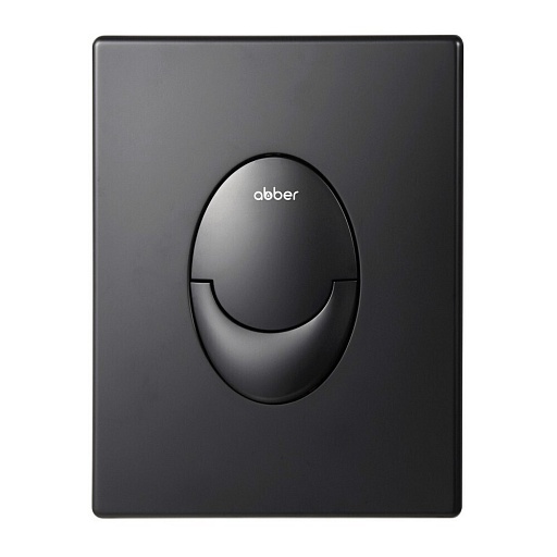 Клавиша смыва для инсталляций Abber пневматическая черная матовая (AC0125MB)