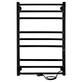 Полотенцесушитель электрический Indigo Brace Lux 800х532 мм 230 Вт с терморегулятором черный муар