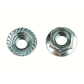 Гайка DKC М6 с насечкой DIN6923 (200 шт.) (CM100600INOX)