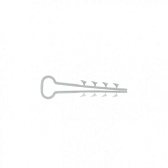 Дюбель-хомут для плоского кабеля PROxima 6-14 мм белый (50 шт.) (plc-cd-6x14w)