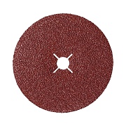 Круг фибровый шлифовальный по металлу Sait 125х22 мм P80 со шлицами
