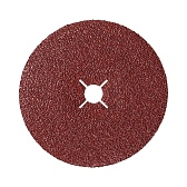 Круг фибровый шлифовальный по металлу Sait 125х22 мм P80 со шлицами