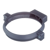 Хомут сантехнический 110 мм пластик с дюбелем для крепления трубы (2 шт.) Хомут сантехнический 110 мм пластик с дюбелем для крепления трубы (2 шт.)