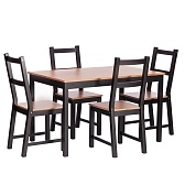 Обеденная группа антик черный стол и 4 стула Sonata Dining Set (21795) Обеденная группа антик черный стол и 4 стула Sonata Dining Set (21795)