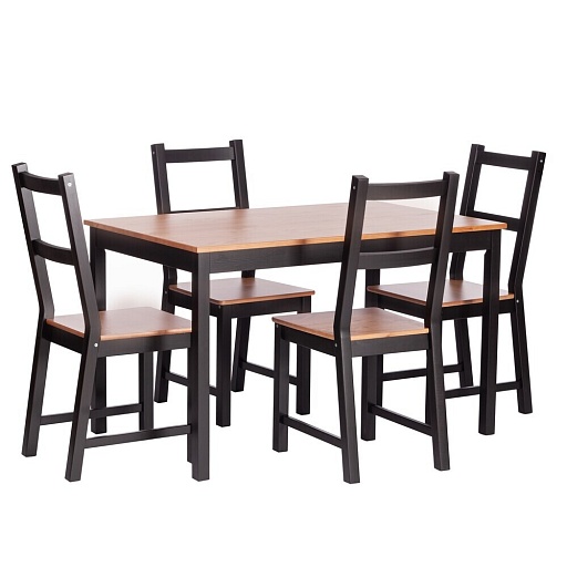 Обеденная группа антик черный стол и 4 стула Sonata Dining Set (21795) Обеденная группа антик черный стол и 4 стула Sonata Dining Set (21795)