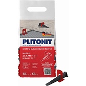 Система выравнивания плитки Plitonit Profi mini 1,4 мм комплект (зажим ворота, клин) (100 шт.) Система выравнивания плитки Plitonit Profi mini 1,4 мм комплект (зажим ворота, клин) (100 шт.)