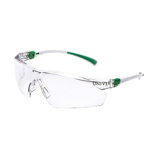 Очки защитные Univet 506U открытые с прозрачными линзами антизапотевающие (14342)