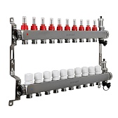 Коллекторная группа с расходомерами Sanext 1 ВР(г) х 10 выходов 3/4 НР(ш) ЕК х 1 ВР(г) Коллекторная группа с расходомерами Sanext 1 ВР(г) х 10 выходов 3/4 НР(ш) ЕК х 1 ВР(г)