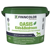 Краска моющаяся Finncolor Oasis Kids&Bedroom глубокоматовая база A белая 2,7 л Краска моющаяся Finncolor Oasis Kids&Bedroom глубокоматовая база A белая 2,7 л