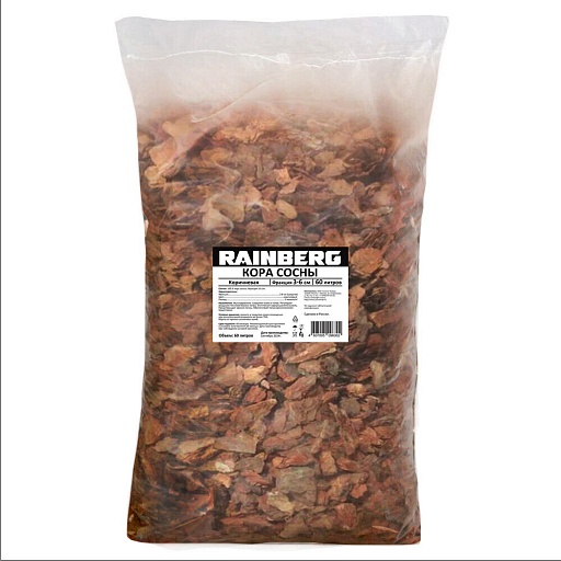 Кора Rainberg сосновая фракция 30-60 мм 60 л Кора Rainberg сосновая фракция 30-60 мм 60 л
