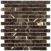Мозаика Mir Mosaic Natural London коричневая из натурального камня 305х305х7 мм глянцевая