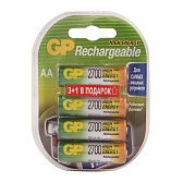 Аккумулятор GP Batteries АА пальчиковый LR6 1,2 В 2700 мАч (4 шт.) Аккумулятор GP Batteries АА пальчиковый LR6 1,2 В 2700 мАч (4 шт.)