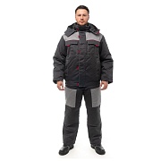 Костюм рабочий мужской утепленный Спрут Фаворит 52-54 рост 182-188 см серый/красный