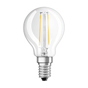 Лампа светодиодная филаментная Osram LED Star E14 2700К 6 Вт 806 Лм 220-240 В шар прозрачная