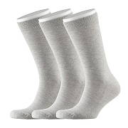 Носки мужские Hesler кардная пряжа 41-43 серые (3 пары)