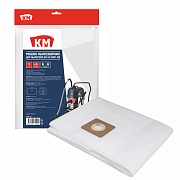 Мешок для пылесоса КМ 60 л к модели VC-2001/60 полиэстер для сухой и влажной уборки (5 шт.) (SBVC-60) Мешок для пылесоса КМ 60 л к модели VC-2001/60 полиэстер для сухой и влажной уборки (5 шт.) (SBVC-60)