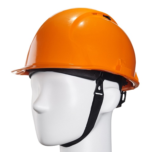 Каска защитная Исток Про 2П оранжевая с храповиком (20037)