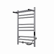 Полотенцесушитель электрический Indigo Line Trinity 800х532 мм 120 Вт с терморегулятором графит металлик