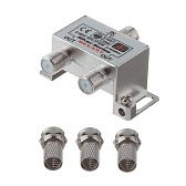 ТВ делитель Rexant (05-6101) 2 F-выхода +3 F-разъема ТВ делитель Rexant (05-6101) 2 F-выхода +3 F-разъема
