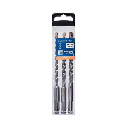 Набор буров SDS-plus Rawlplug Aggressor 6-10 мм (3 шт.) (RT-SDSA-SET1) Набор буров SDS-plus Rawlplug Aggressor 6-10 мм (3 шт.) (RT-SDSA-SET1)