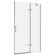 Душевая дверь Abber Zart стекло прозрачное 120х195 см профиль хром 6 мм распашная (AG08120)