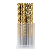 Набор сверл по металлу спиральное Hilberg Cobalt 5% Top 3х61 мм кобальтовое (10 шт.) (CO030-10)