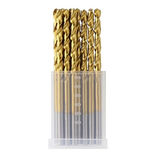 Набор сверл по металлу спиральное Hilberg Cobalt 5% Top 3х61 мм кобальтовое (10 шт.) (CO030-10)