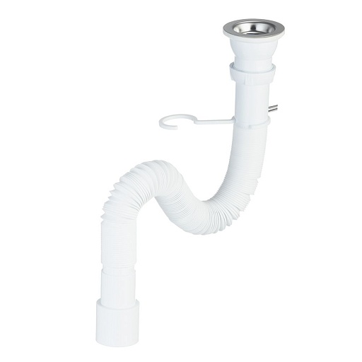 Сифон для раковины и мойки Wirquin Pro 1 1/2х40 мм с выпуском d70 мм с соединением 40/50 мм (30717985)