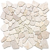 Мозаика Mir Mosaic Natural Paladium бежевая 01 из натурального камня 305х305х7 мм матовая