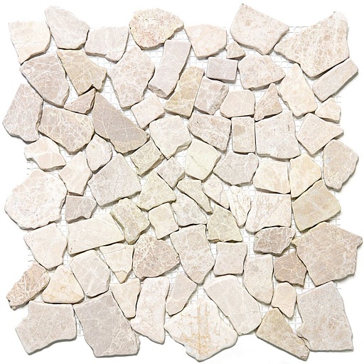Мозаика Mir Mosaic Natural Paladium бежевая 01 из натурального камня 305х305х7 мм матовая
