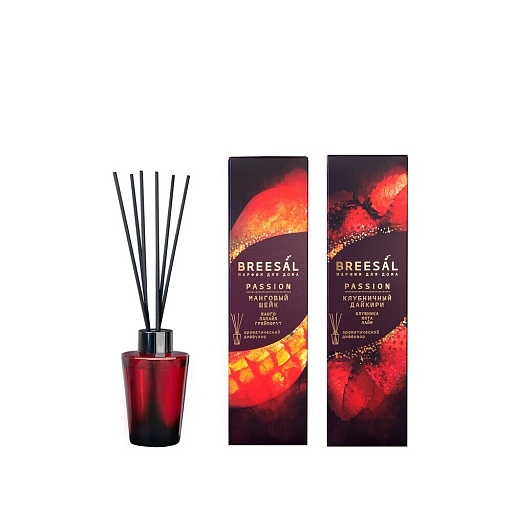 Аромадиффузор с палочками Breesal Passion Манговый шейк 70 мл Аромадиффузор с палочками Breesal Passion Манговый шейк 70 мл