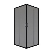Душевой уголок Domani-Spa Cube V110 графит 100х100х190 см квадрат стекло тонированное 5 мм (DS04CbV110L0T00.Gt-Black)