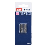 Бита КМ (882128) 1/4 HEX магнитная 25 мм под шестигранник (2 шт.)