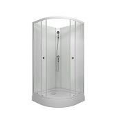 Душевая кабина Triton Ультра 90х90х191,5 см стекло прозрачное 4 мм с низким поддоном полукруг