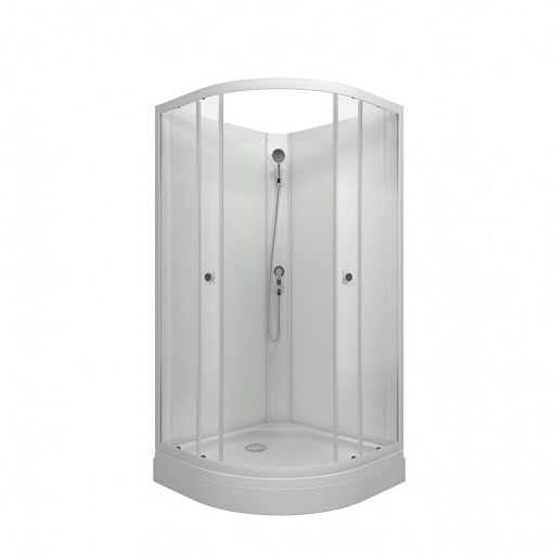 Душевая кабина Triton Ультра 90х90х191,5 см стекло прозрачное 4 мм с низким поддоном полукруг Душевая кабина Triton Ультра 90х90х191,5 см стекло прозрачное 4 мм с низким поддоном полукруг