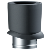 Docke PREMIUM/ Выход вентиляционный ИЗЛ-125/700/ Труба/ Чёрный